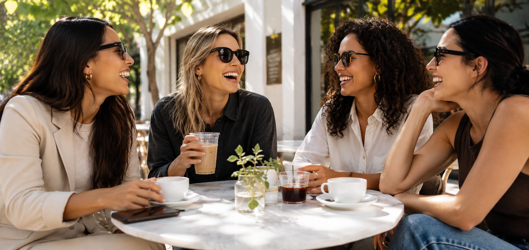 A woman in a consultation, confident and prepared